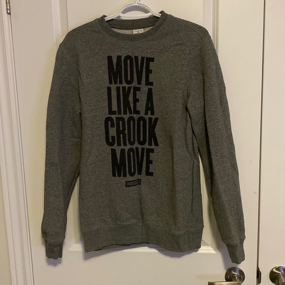 Crooks and castles grey sweater
